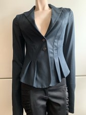 Patrizia Pepe Womens Blue Tailored Peplum Bla...