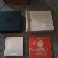 Box & certificate only 2023 Royal Mint Monarchs collection Henry VIII Case + COA