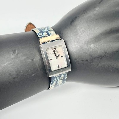 Christian Dior D78-109 Pink Shell Trotter Strap Watch Womens From