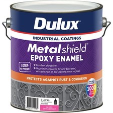Dulux 4L Metalshield Epoxy Enamel Gloss Paint Extra Bright - 4L