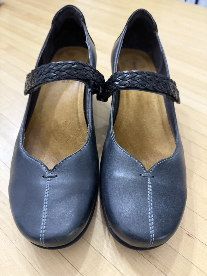 Naot Forward Leather Mary Jane Braided Strap Heels Womens Shoes Size 10 EU 41 - Image 3 of 4