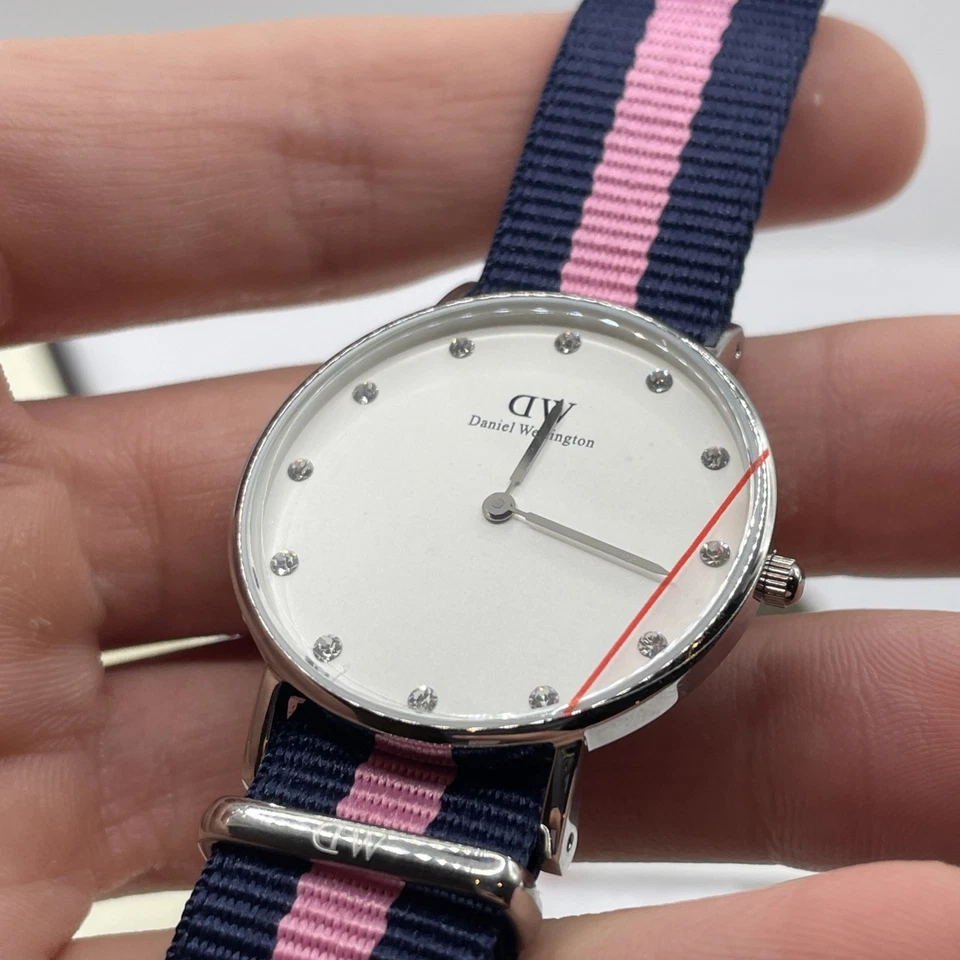 Daniel Wellington Silver Watch Classic Winchester With DIAMONDS 34mm Womens - image 4 of 4