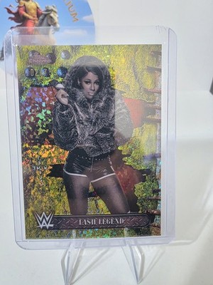 2025 Topps Chrome WWE x Cactus Jack  Lash Legend Yellow Mini Diamond /75