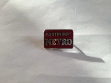 Austin Metro Pin Badge Red