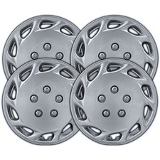 14 Silver Clip-on Hubcaps For 1997-1999 Toyota Camry