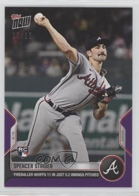 2022 Topps Now Purple 17/25 Spencer Strider #358 Rookie RC 1c7