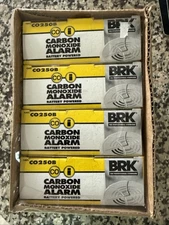 BRK CO250B Carbon Monoxide Detector Alarm 9V Battery Powered Home Security Lot 4