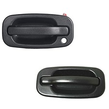 Exterior Door Handles Set with Front Left  Right w/Keyhole 2PCS Black