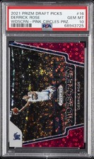 2021 PANINI PRIZM DRAFT PICKS WIDESCREEN #16 DERRICK ROSE 8/20 PSA 10