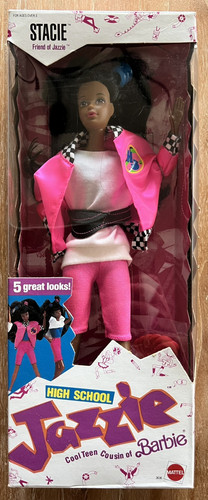 High School Jazzie Stacie Doll Cool Teen Cousin of Barbie #3636 1988 MATTEL