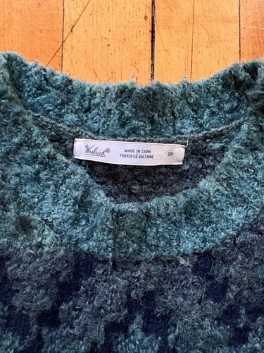 Woolrich Women’s Knit Sweater-Sea Green/Blue Size S - Picture 4 of 6