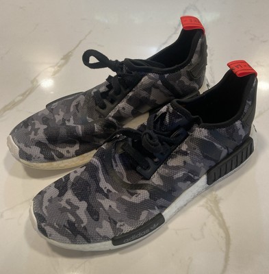 Adidas NMD_R1 Men's Size 13 Black Grey Camo Gym Running Shoes SHW 675001  - Main Image