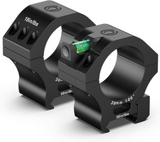 30Mm Scope Rings - Precision Scope Mount with Level Bubble for Picatinny Rails -