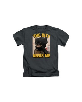 The City Needs Me Erwachsene T-Shirt lustig Katze Meme Fledermaus Mann Katze inspiriert Fun Top
