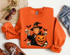 Spooky Season Halloween Sweatshirt Fall Autumn Ghost Pumpkin Adult