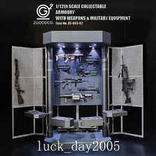 2GOODCO 1/12 Scale LED Light Armoury with All Gun Weapons & Military Equipment