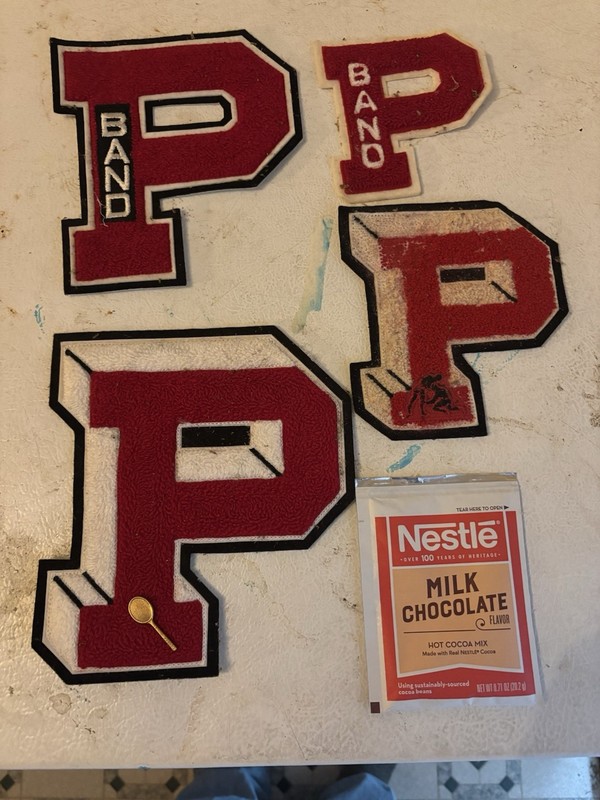 4 Pt. Pleasant HS PPHS Jacket Letters Big Blacks Mason County WV Point Pleasant