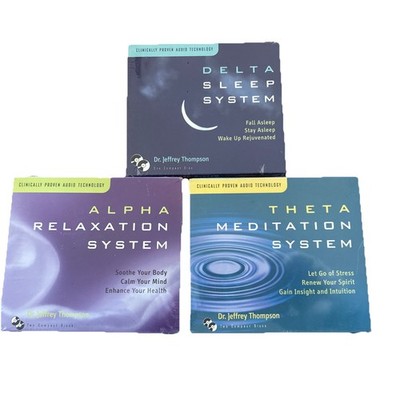 Alpha Relaxation -Delta Sleep -Theta Meditation : New Sealed CD s , Dr. Thompson