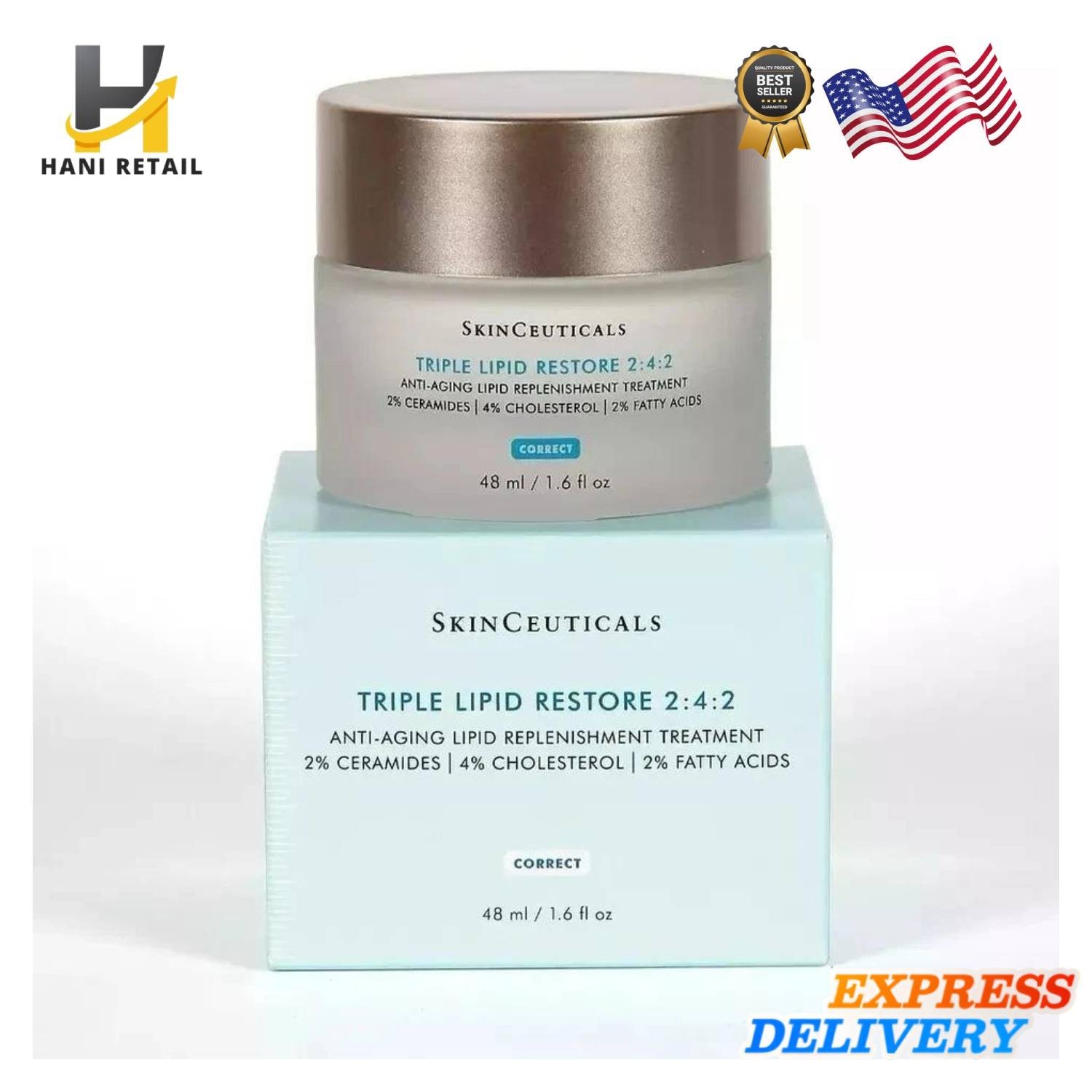 Skinceuticals Triple Anti-Aging Lipid Replenishment Treatment 1.6 oz Free Shipping