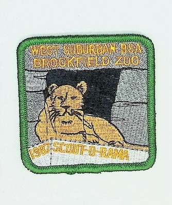 Brookfield Zoo Scout-O-Rama Patch 1987 West Suburban BSA