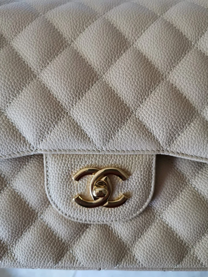 Authentic BNIB CHANEL Jumbo Classic Flap - Beige Caviar - *Read Description* - Image 3 of 4