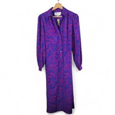 Vintage Schrader Sport Dress Women’s L (See Photo) Purple Long Sleeve