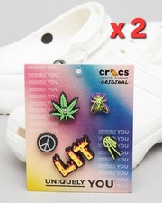 Uniquely You Crocs Jibbitz Shoe Charms Its Lit 5 Pcs X 2 Packs