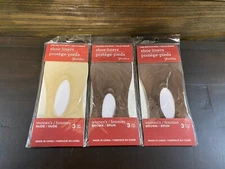 Juncture Nylon & Spandex Insoles  Shoe Liners Women's Nude & Brown 9 Pair NEW