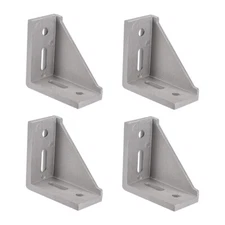 4Pcs Corner Bracket Gusset 80x80mm for 4040 Series Aluminum Extrusion Profile 
