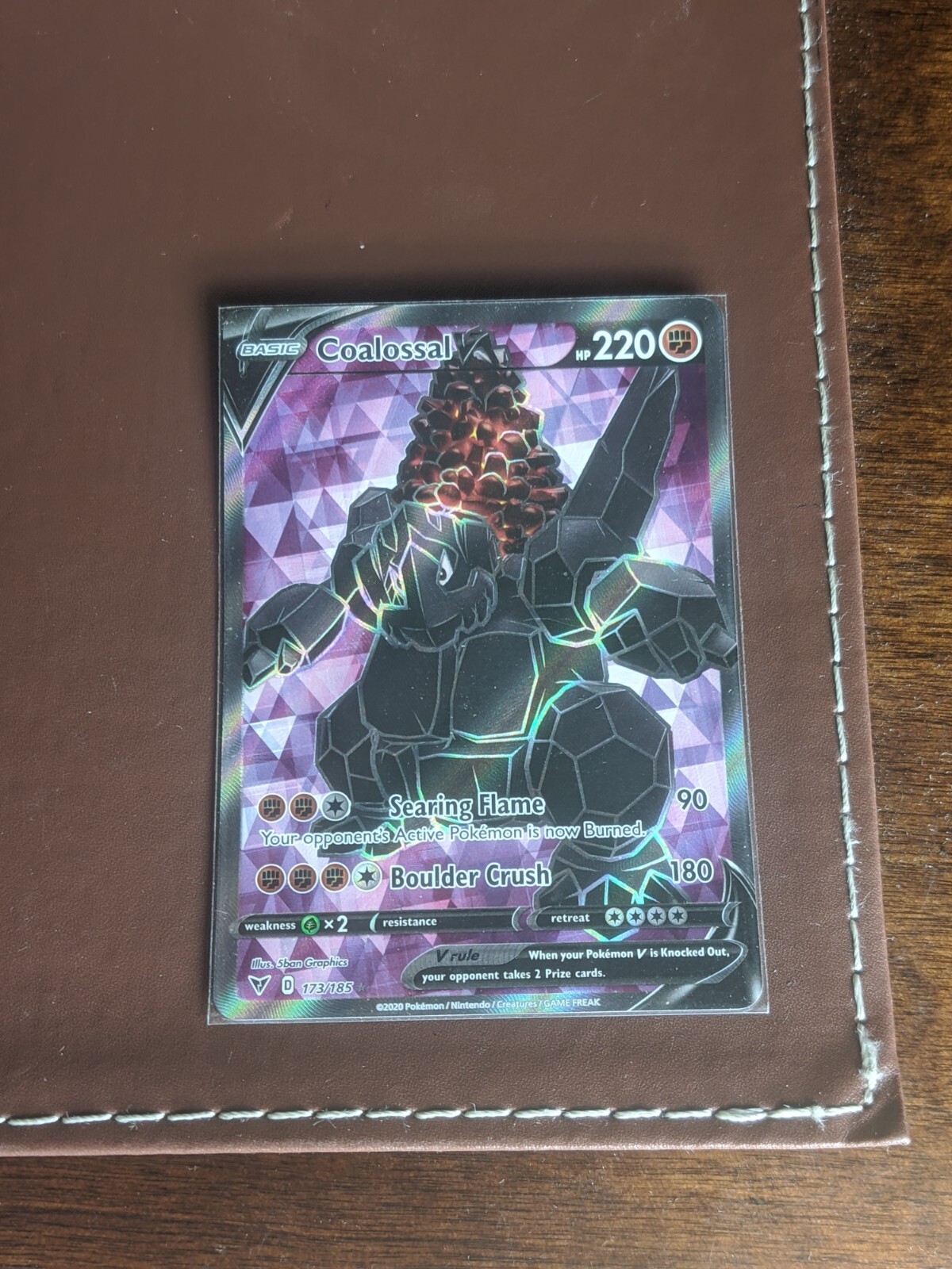 NM/Mint Coalossal V #173/185 Vivid Voltage Full Art Ultra R English Pokémon TCG
