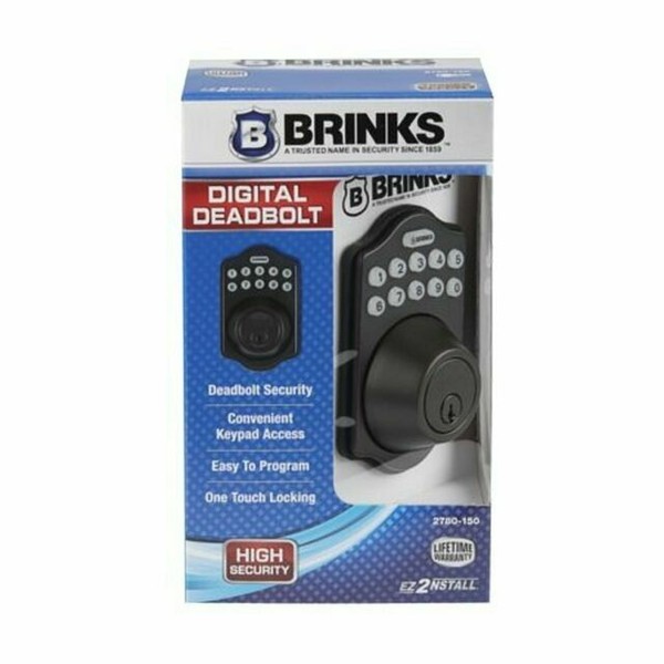 Brinks Electronic Deadbolt Keypad Access Tuscan Bronze for sale