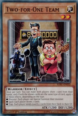 SOFU-DE032 ZWEIFÜR-EINS TEAM COMMON 1.AUFLAGE YuGiOh KARTE