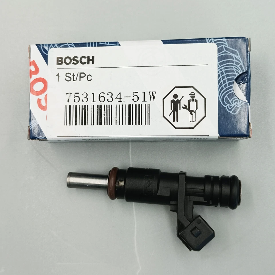 6X OEM BOSCH Fuel Injectors 7531634 For BMW 328i 330i 525i 528i 530i X3 X5 Z4 - Imagem 3 de 4