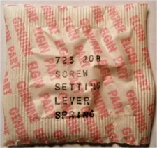 Elgin 723 - Part 208 - Setting Lever Spring Screw - Watch Replacement / Repair