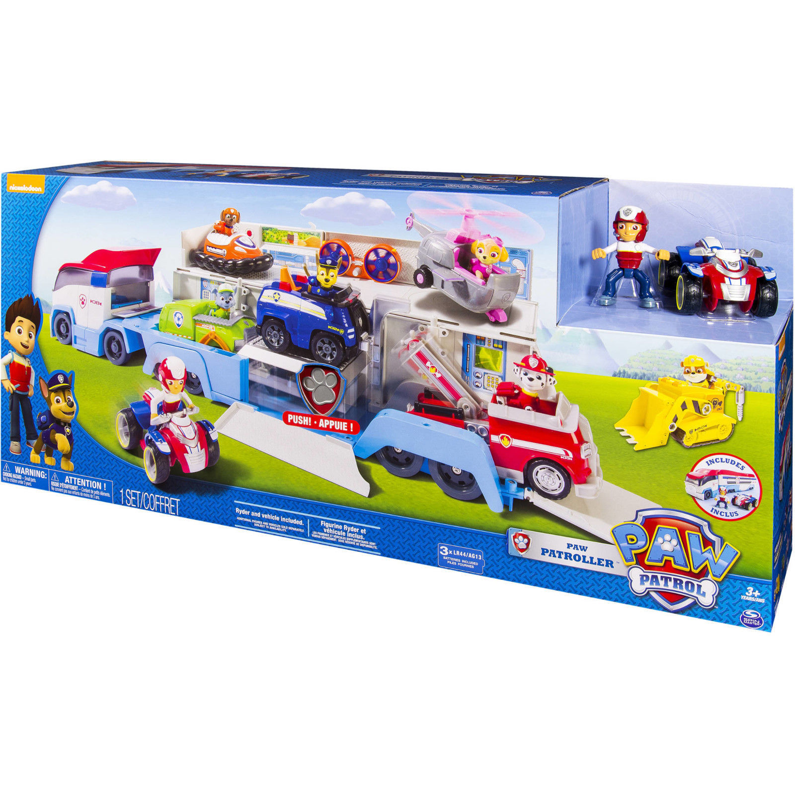 paw patrol truck set