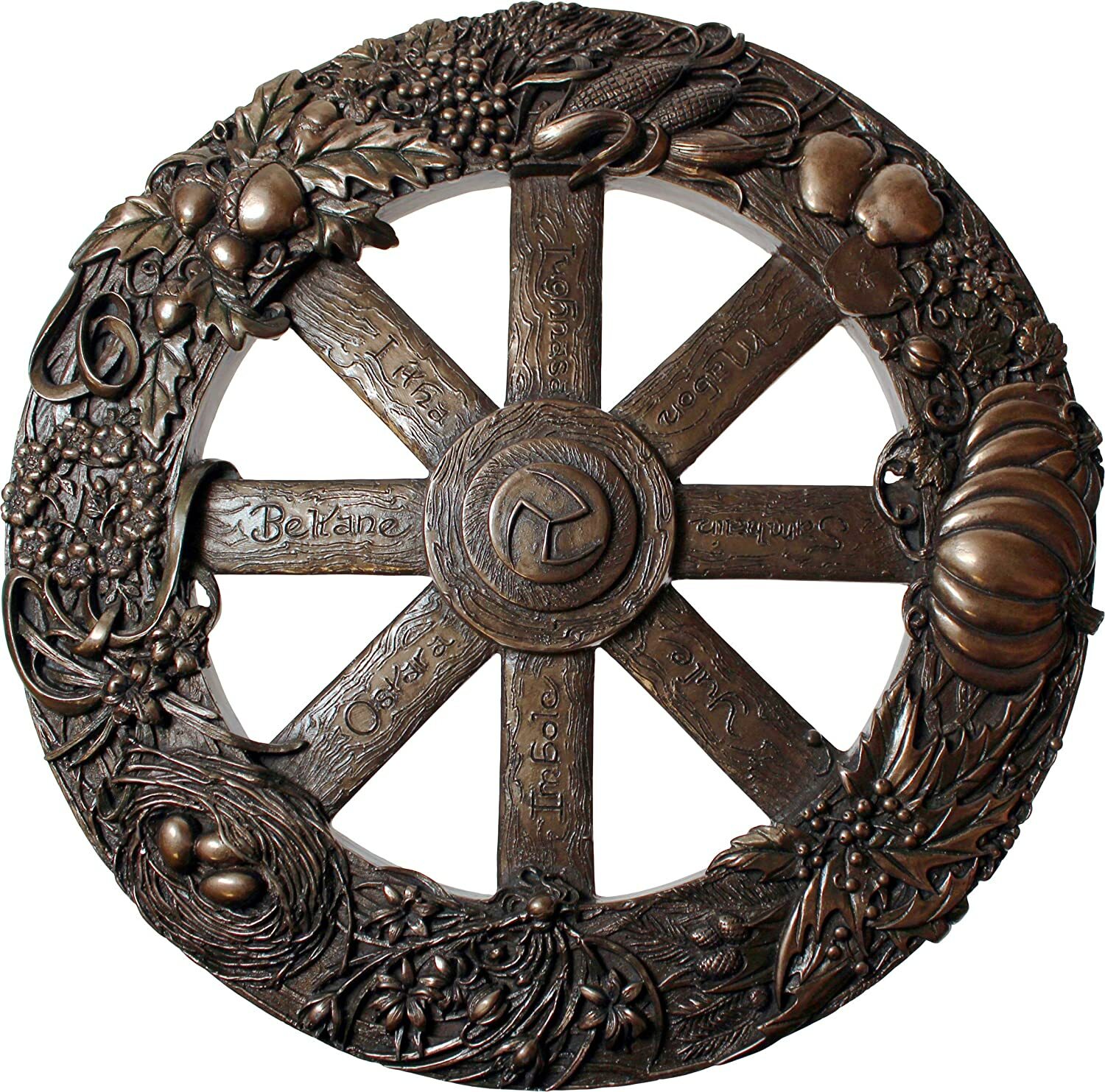 Nemesis Now Wheel Of The Year Plaque Wall Plaque 33cm Bronze 14390₽