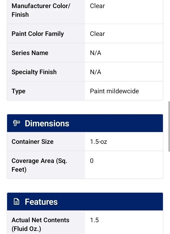 Microban Resistant Mold and Mildew Paint & Stain Additive 1.5 Fluid