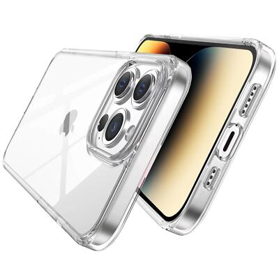 Transparent Hülle für iPhone 14 Plus Pro Max Schutz Handy Case Clear Ultra Slim