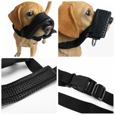 Adjustable Anti Stop Chewing Nylon Dog Bark Bite Soft Mouth Muzzle Grooming