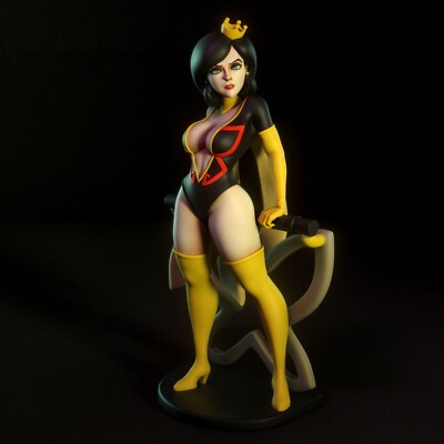 1:24 Ratio Dr Mrs The Monarch Uncolored Unassembled 3d Printed Resin Statue Gk