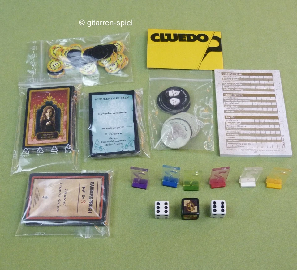 Cluedo Harry Potter Edition - Komplett Top! Mit Hogwarts-Spielplan Parker ©2008 - Bild 3 von 4