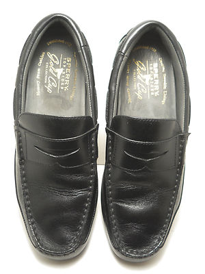 SPERRY TOP SIDER GOLD CUP ASV BLACK LEATHER PENNY LOAFERS  display picture 1