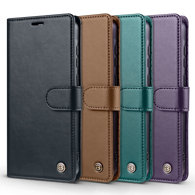 For Samsung A15 A25 5G A35 A55 Magnetic Leather Wallet Case RFID Blocking Cover