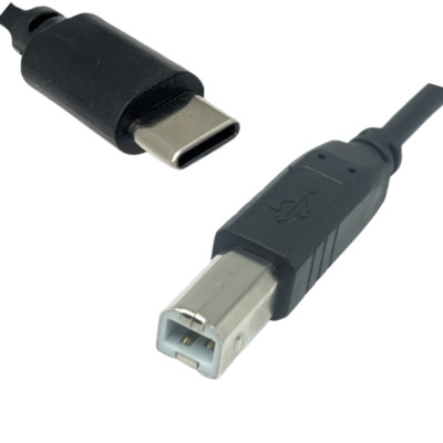 USB-C auf USB-B Kabel Drucker Druckerkabel für CANON PIXMA G2570, TS8350, TR7650