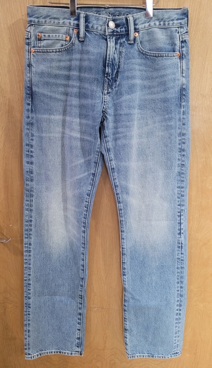 American Eagle Original Straight Mens Size 30x34 Jeans Medium Wash