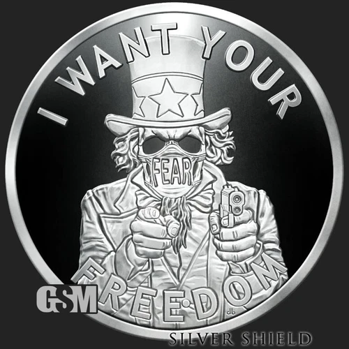 2022 Silver Shield UNCLE FEAR v2 - 1oz Proof - #19 in the "USSA 2020" Series