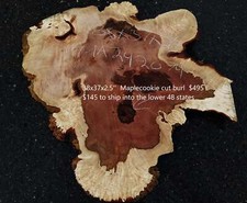 Maple Burl Slab Craft Wood DIY Cookie Cut Ma24-2074
