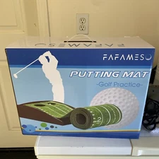 FAFAMESO Golf Putting Mat for Indoor, Putting Green Training Equipment with B...