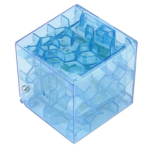3D Cube Puzzle Money Maze Bank Saving Coin Collection Case Box Fun Brain Game UK - Picture 7 of 11