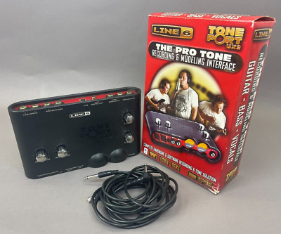 LINE 6 Tone Port UX2 USB Audio MIDI Recording Modeling Interface #88A3